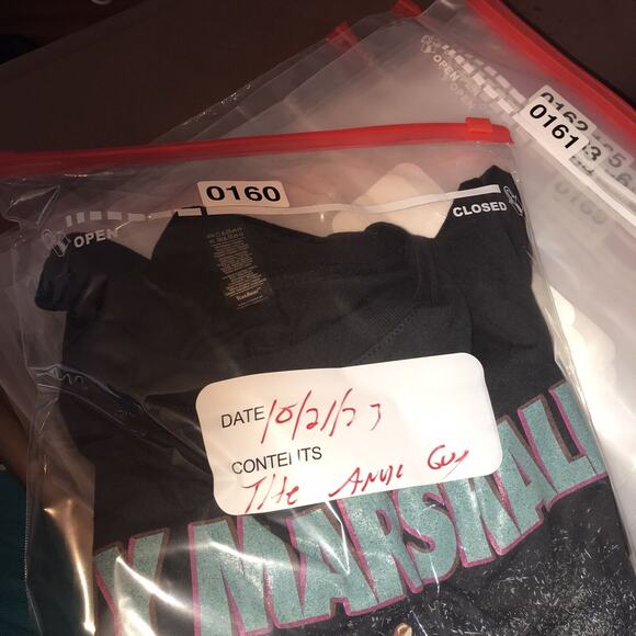 Anvil T-Shirt Men's L Black Short Sleeved Guy Marshall Logo - Picture 12 of 12